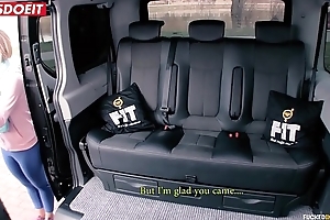 Czech legal age teenager goes Stuff and nonsense Deep in Taxi