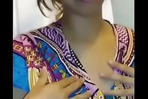 Indian Chick - Milking Her Boobs