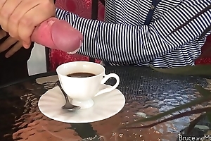 Awesome Girl does Blowjob, Cum in Coffee, Forsake a pass by Act