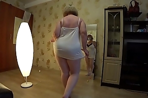 Girlfriend upon a dong make the beast with two backs mature milf doggystyle, churn a fat nub and heavy tits. Lesbians POV.
